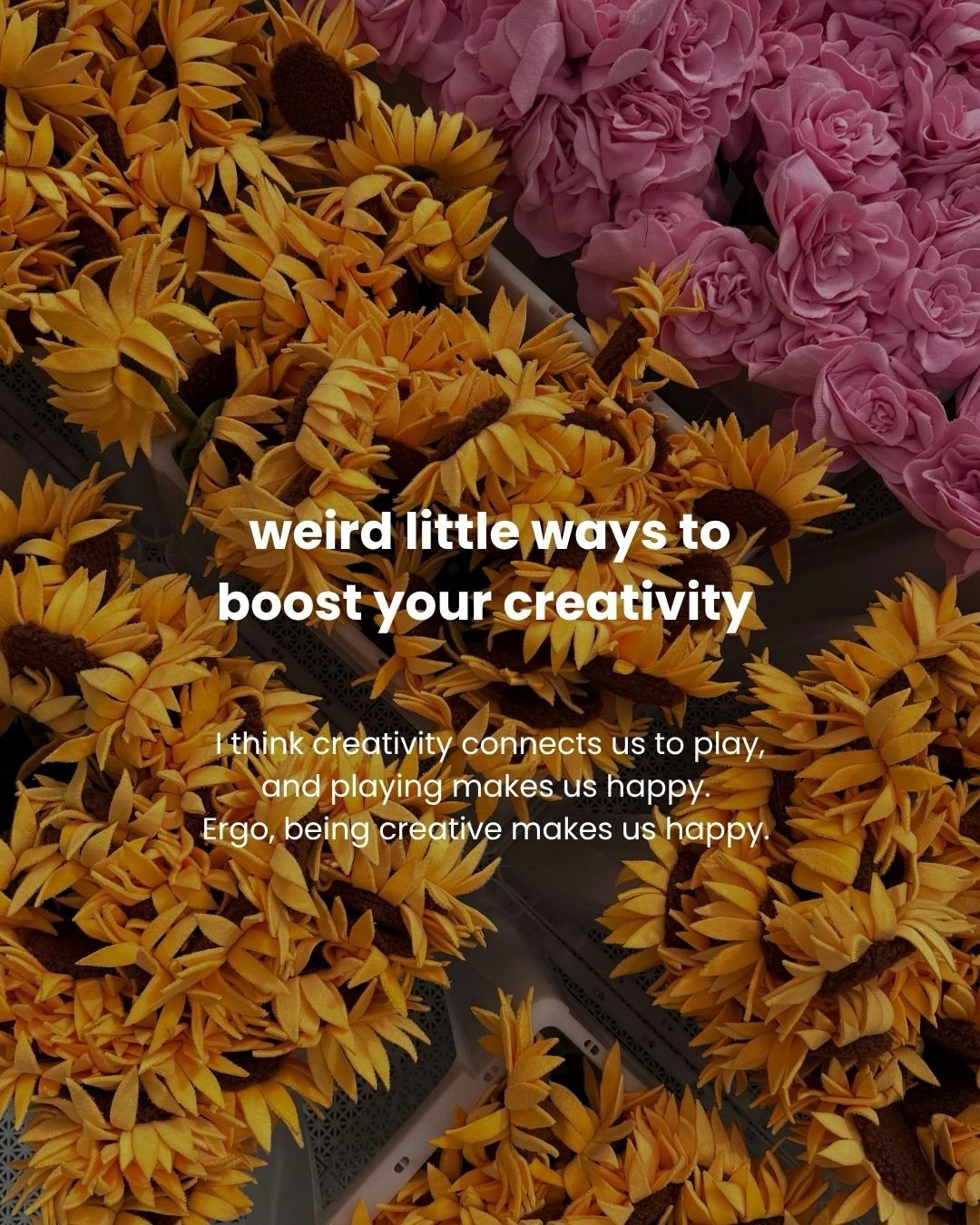 Through banging on about Sunshine Paint Club, I&rsquo;m ruminating about creativity a lot. I believe everyone is creative on some level, but some reveal it more than others (therefore practice more, therefore &lsquo;seen&rsquo; more as a creative per