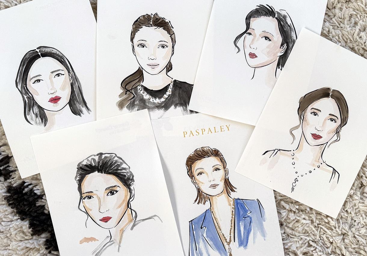 Paspaley event practice illustrations by Belinda Xia