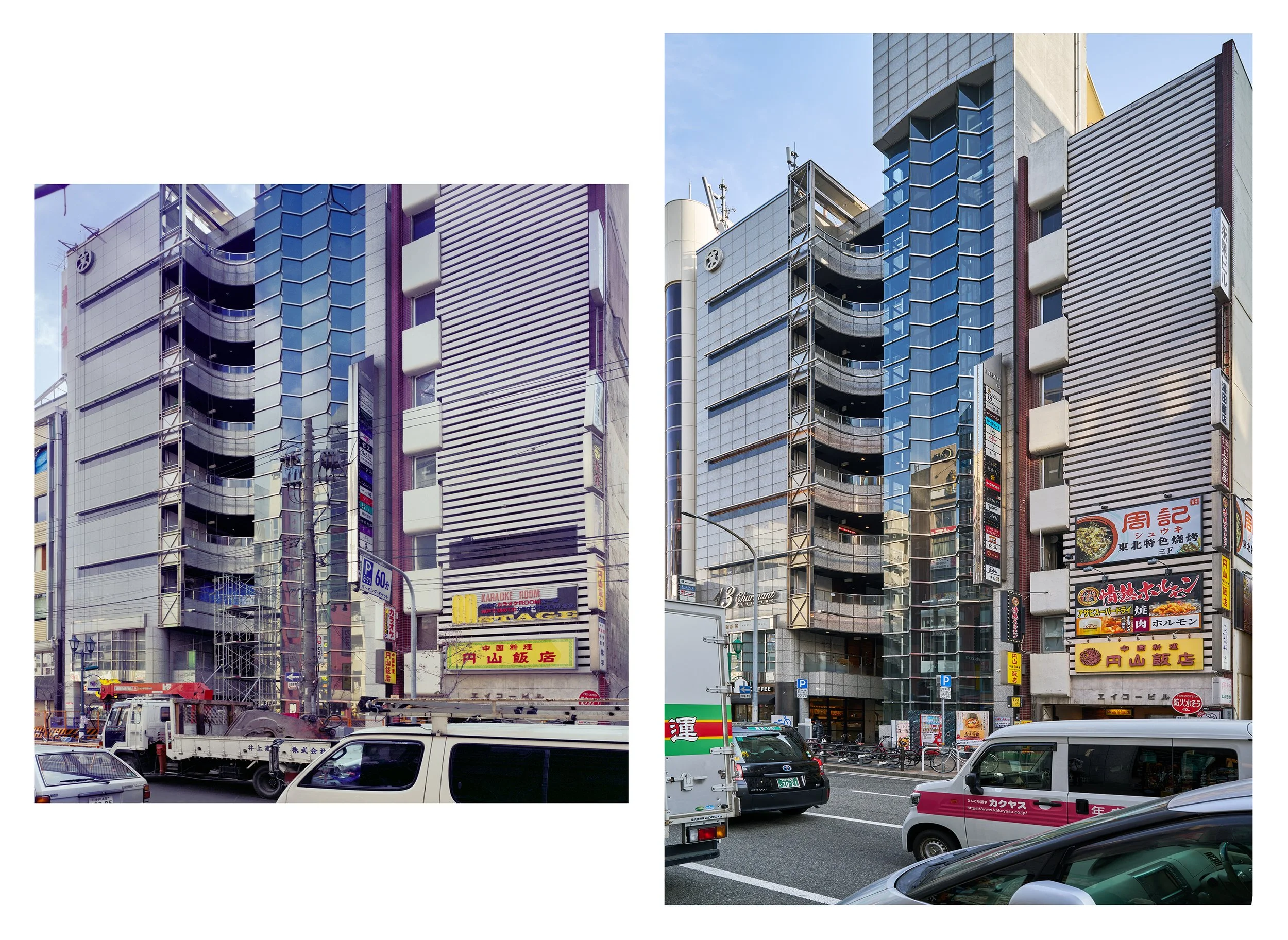  
   
     Building with little damage, Ikuta-shinmichi st. , 1995.
   
   
     13 Charmant building , 1-15-26.
   
 