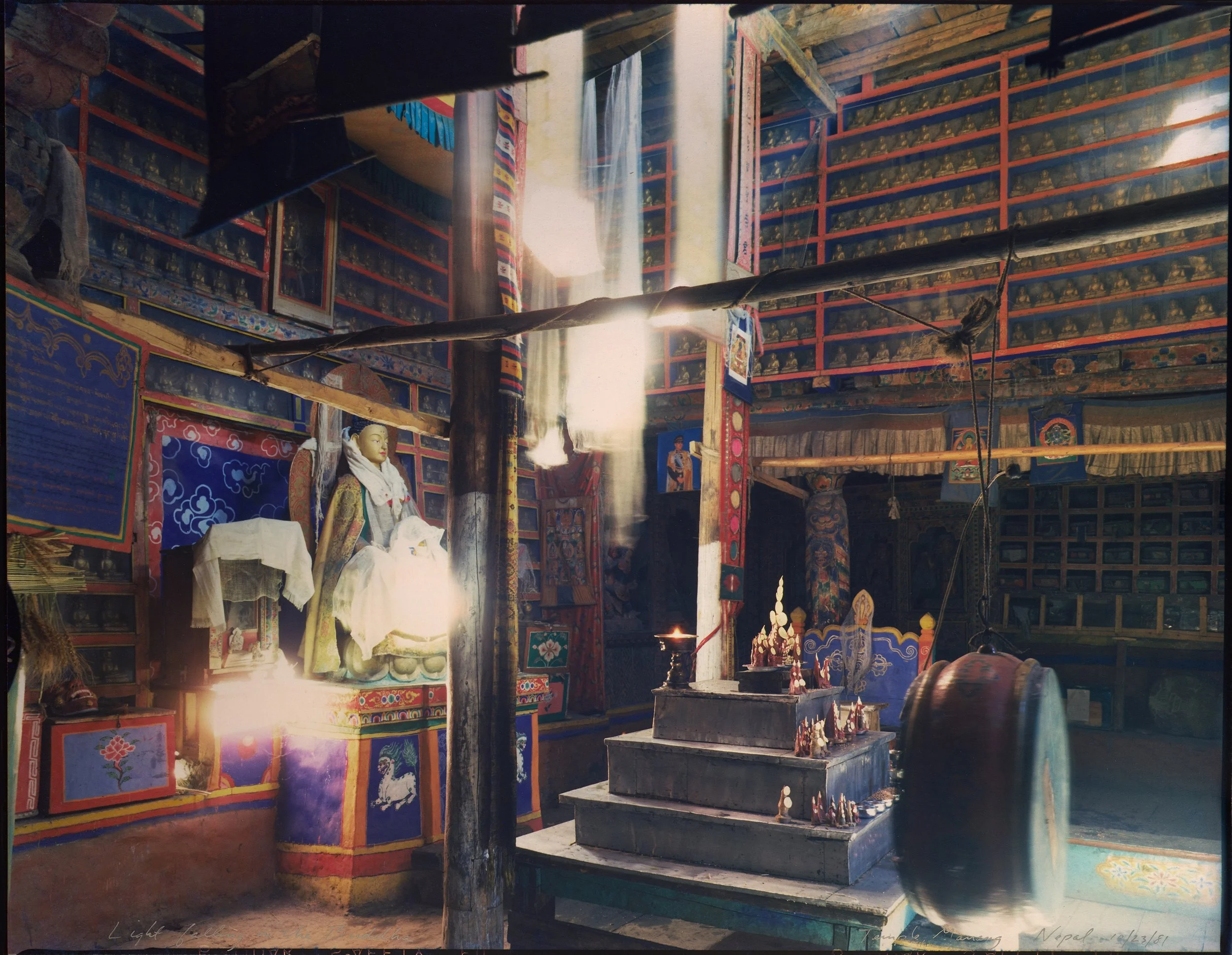  Light falling on the Budha Temple, Manang Nepal   (Dye Transfer print) (10/23/81)