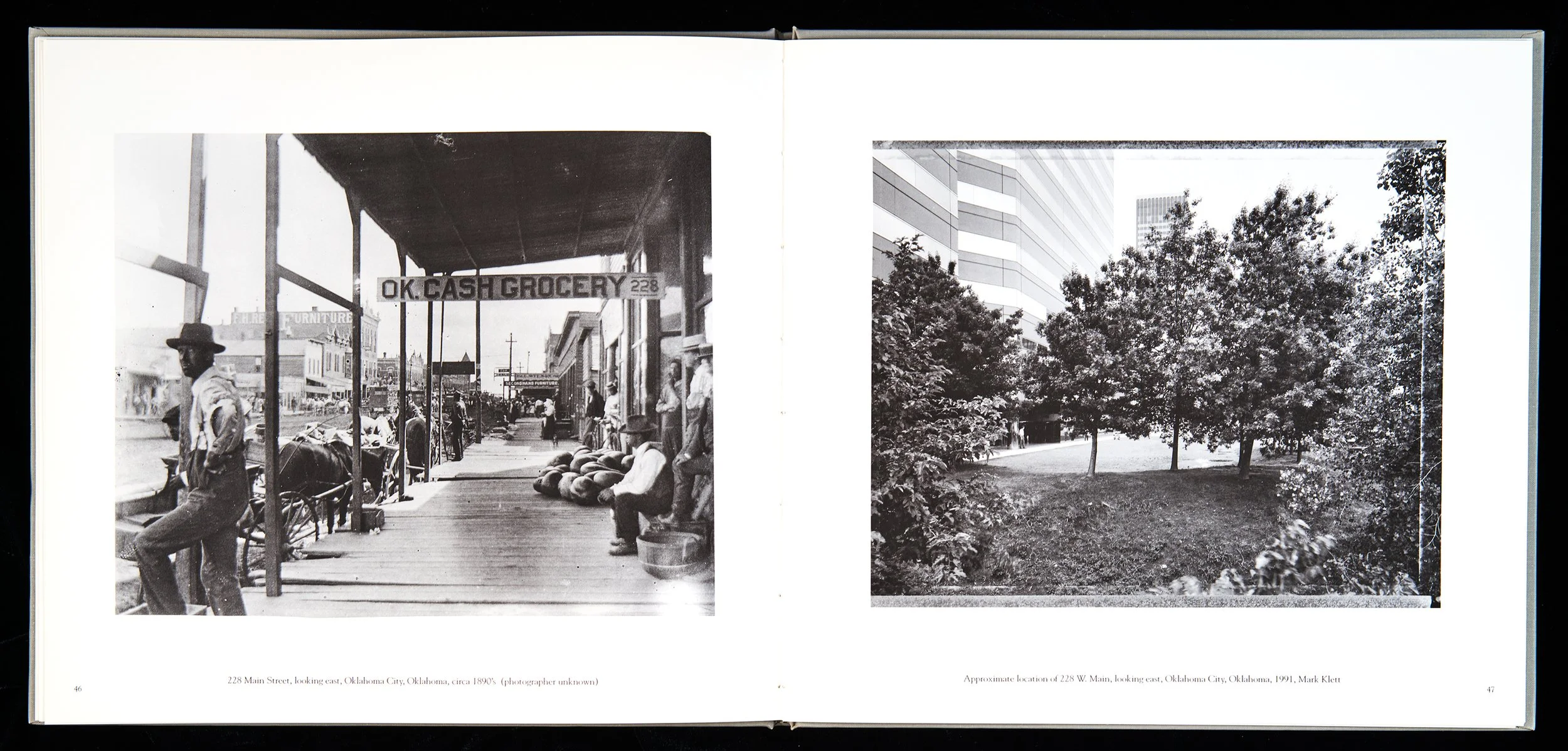 Approximate location of 228 W. Main, looking east, Oklahoma City, Oklahoma, 1991