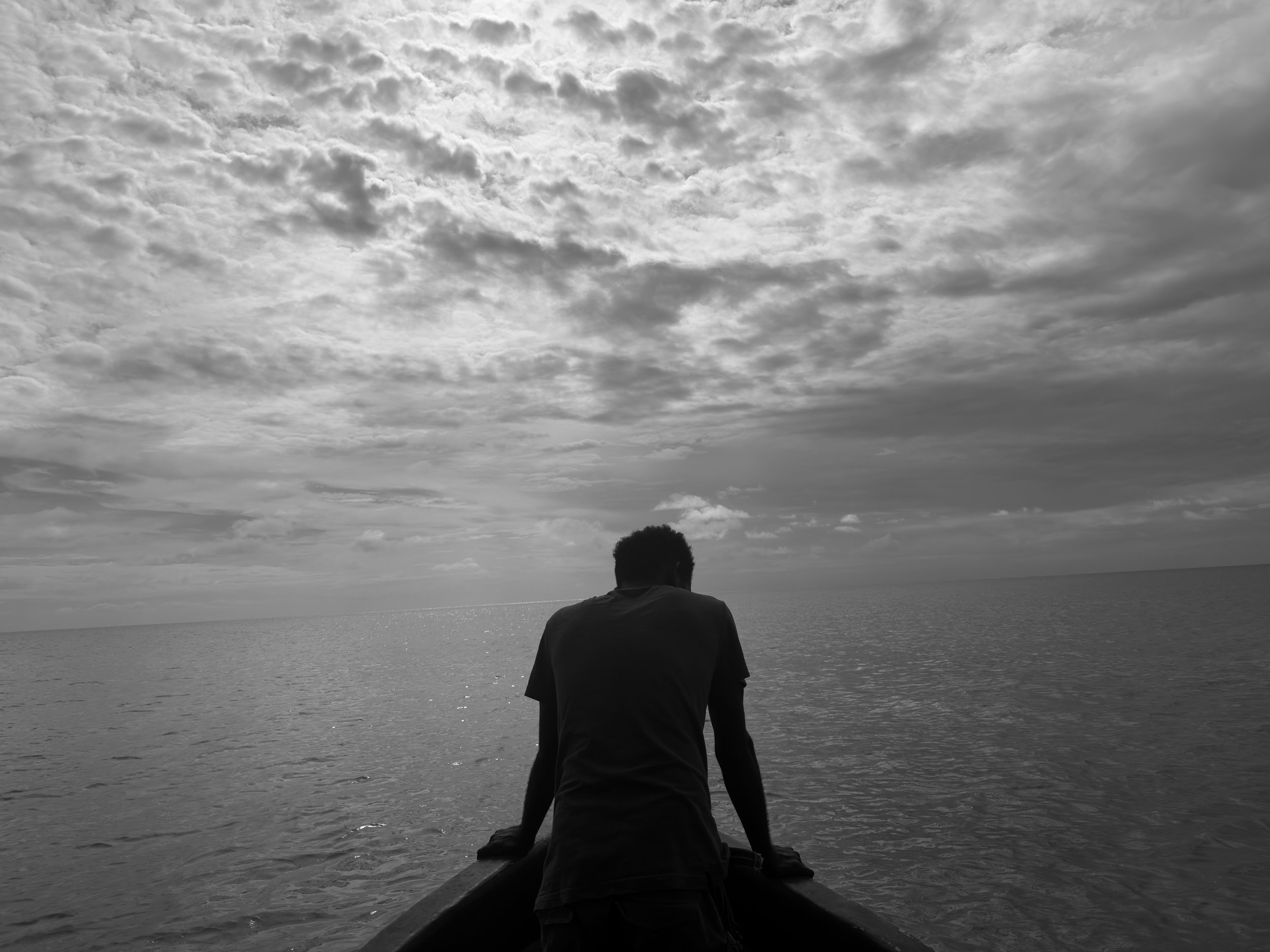  Leaving Bikini island for the last time. 
