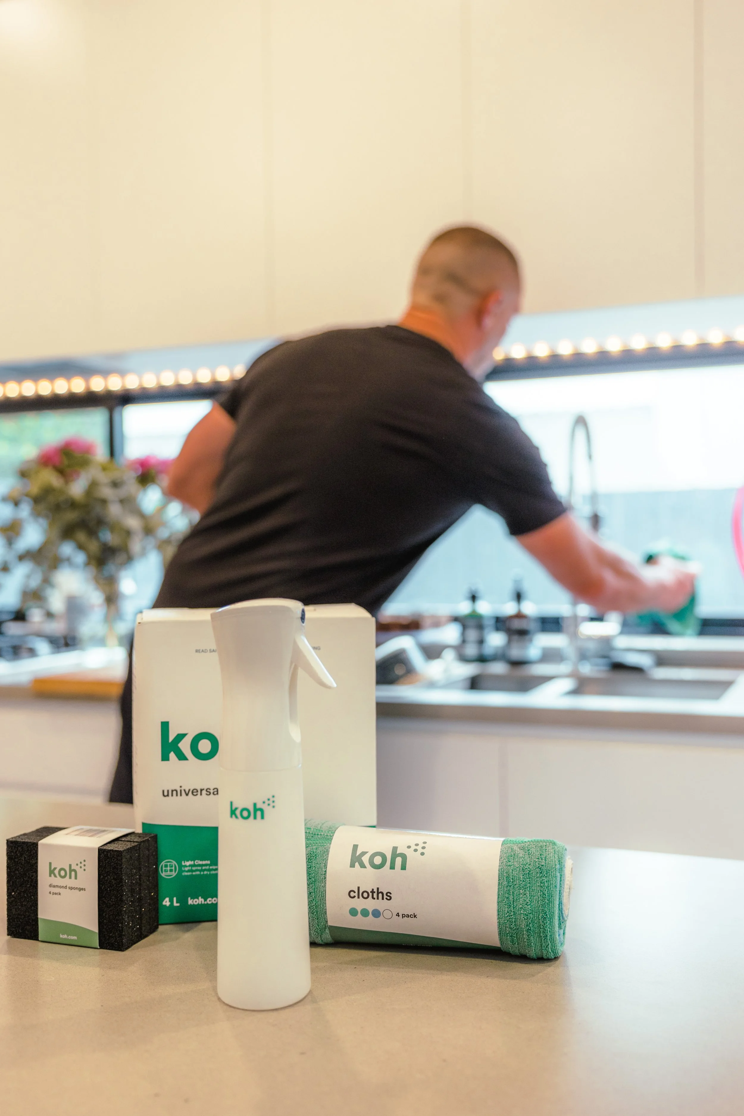 Sparkling Clean: KOH's cleaning solutions bring out the brilliance in every surface.
