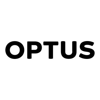 Optus logo in black text on a white background.