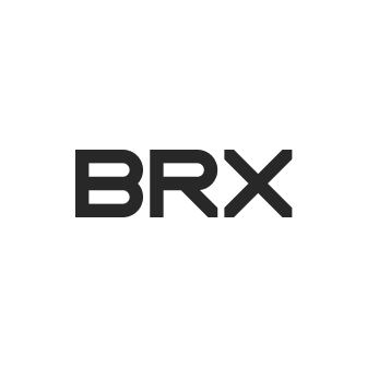 BRX logo in black text on a white background.