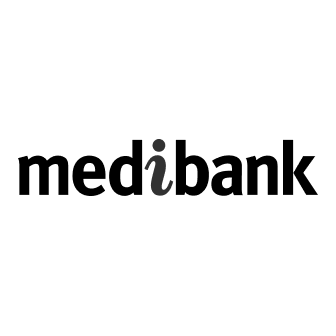 Medibank logo in black and gray text.
