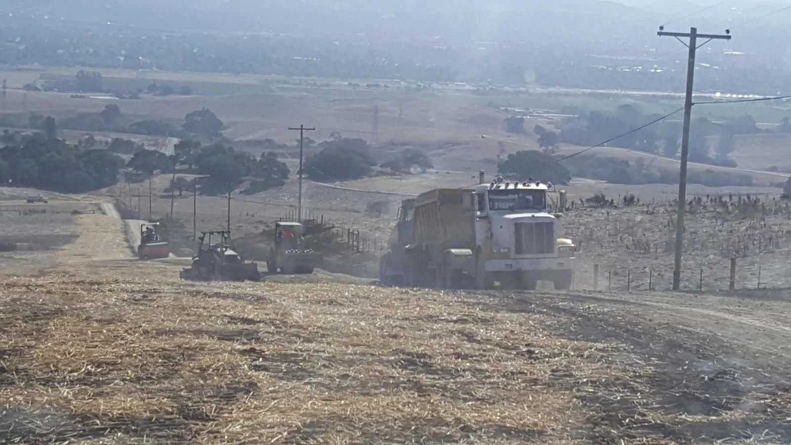 Road work in Petaluma