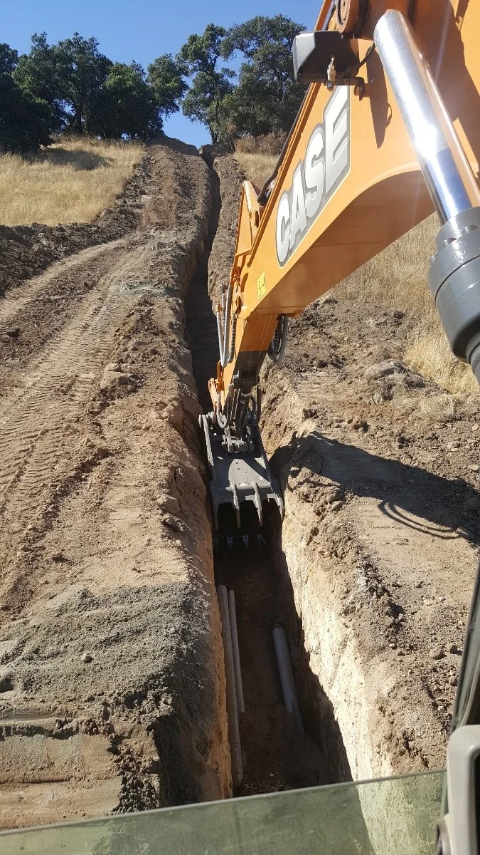 trenching in Sonoma County 