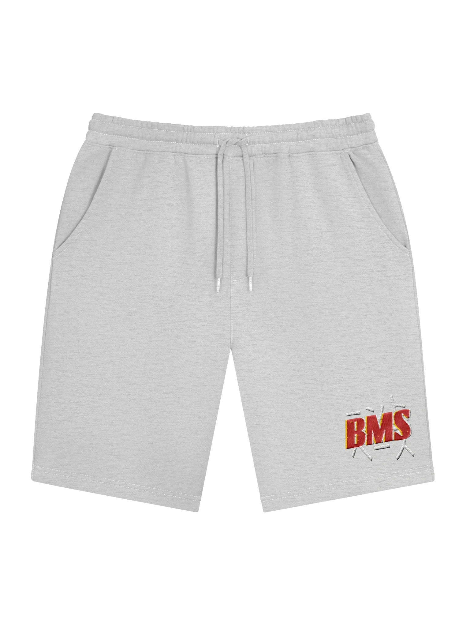 "Bms" the bassmint societycreated by herotwin Samuel and Emmanuel Smith. Original design. Fleece shorts with draw string. summer wear