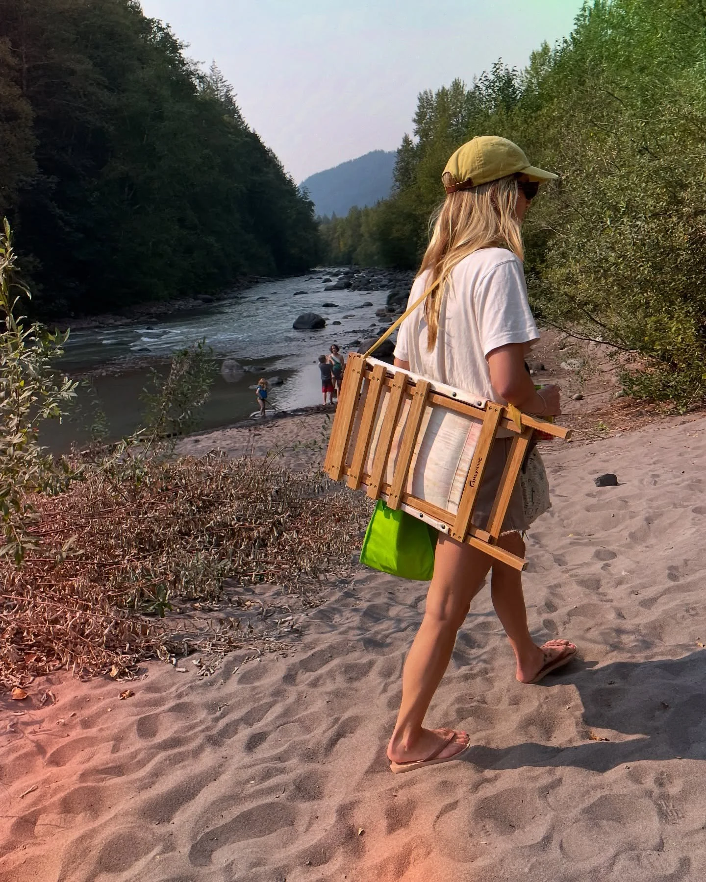 Pack it in and pack it out. All orders are coming with a handmade strap for easy travel. 

#fishlymade #camp #river #chair #portable #mthoodnationalforest #mthood #travel #lounge