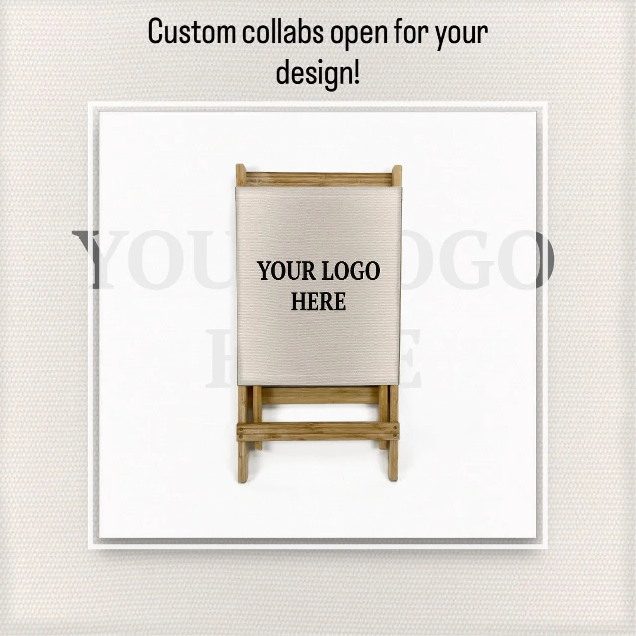 Hey friends! When we say collabing with other brands/artists, we mean YOUR design on OUR chairs!!! Your logo, your colors and patterns become A FISHLY MADE 😁! 

🎨⚡️We offer in house full color printing, custom laser engraving, and have a massive se