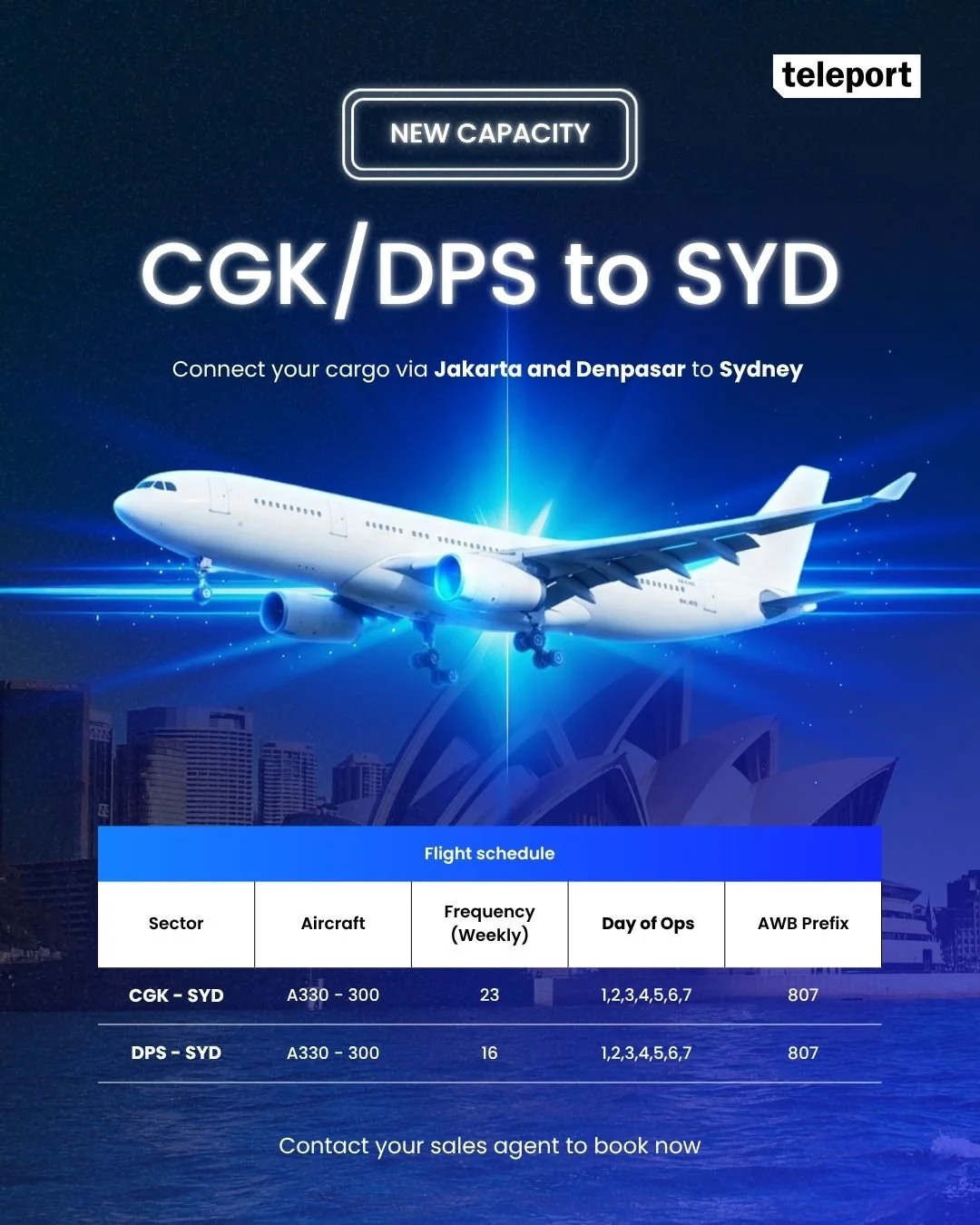 95% capacity utilisation on GSA partnership