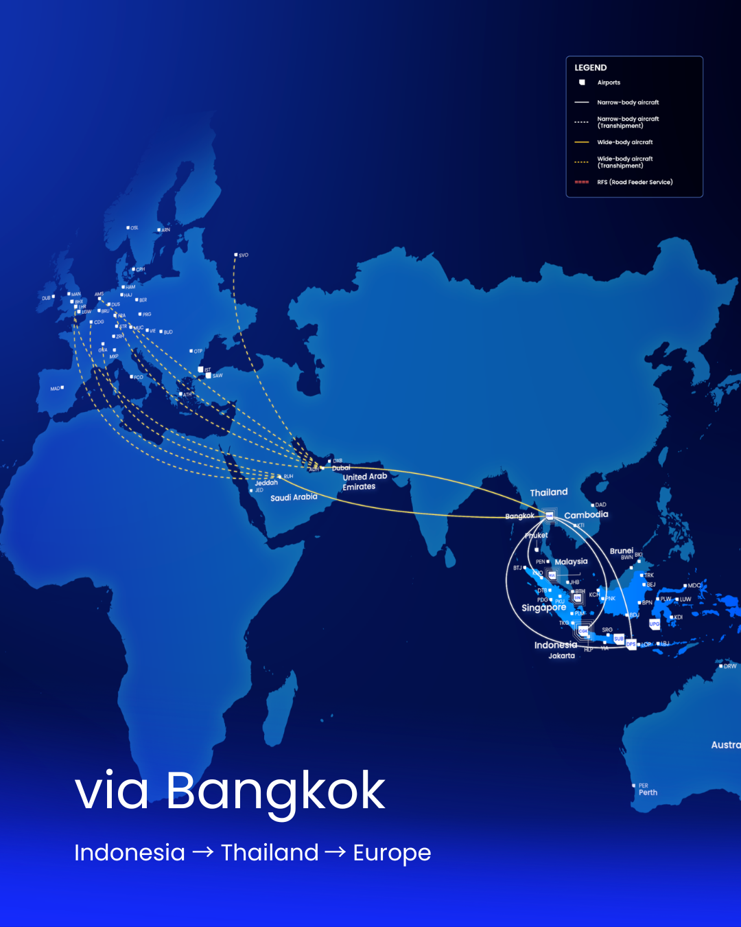 indonesia-bangkok-europe-map