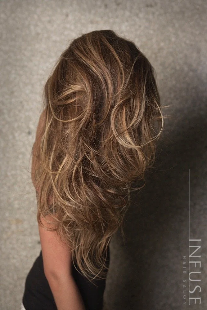 Balayage model at Infuse Hair Salon in Honolulu