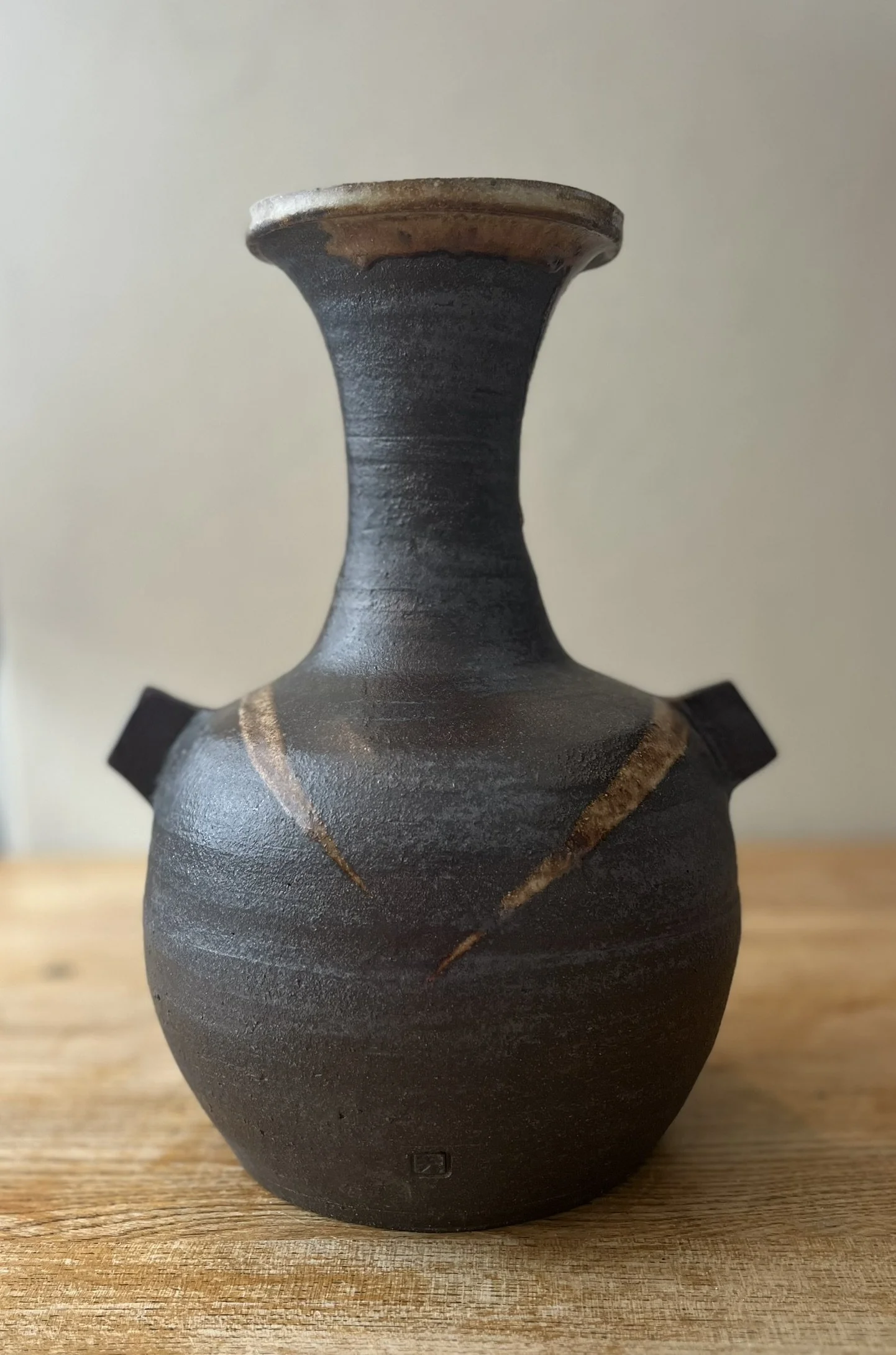 Long necked trumpet vessel