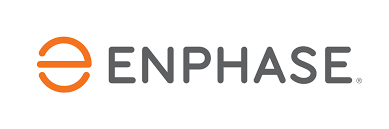 Enphase logo with an orange circular icon and the word 'ENPHASE' in gray.