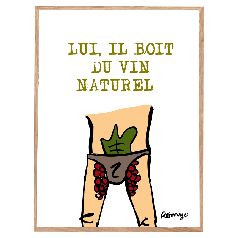 Affiche La Pin Up et le Vin Naturel