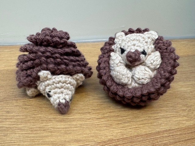 Curling crochet hogs.jpg
