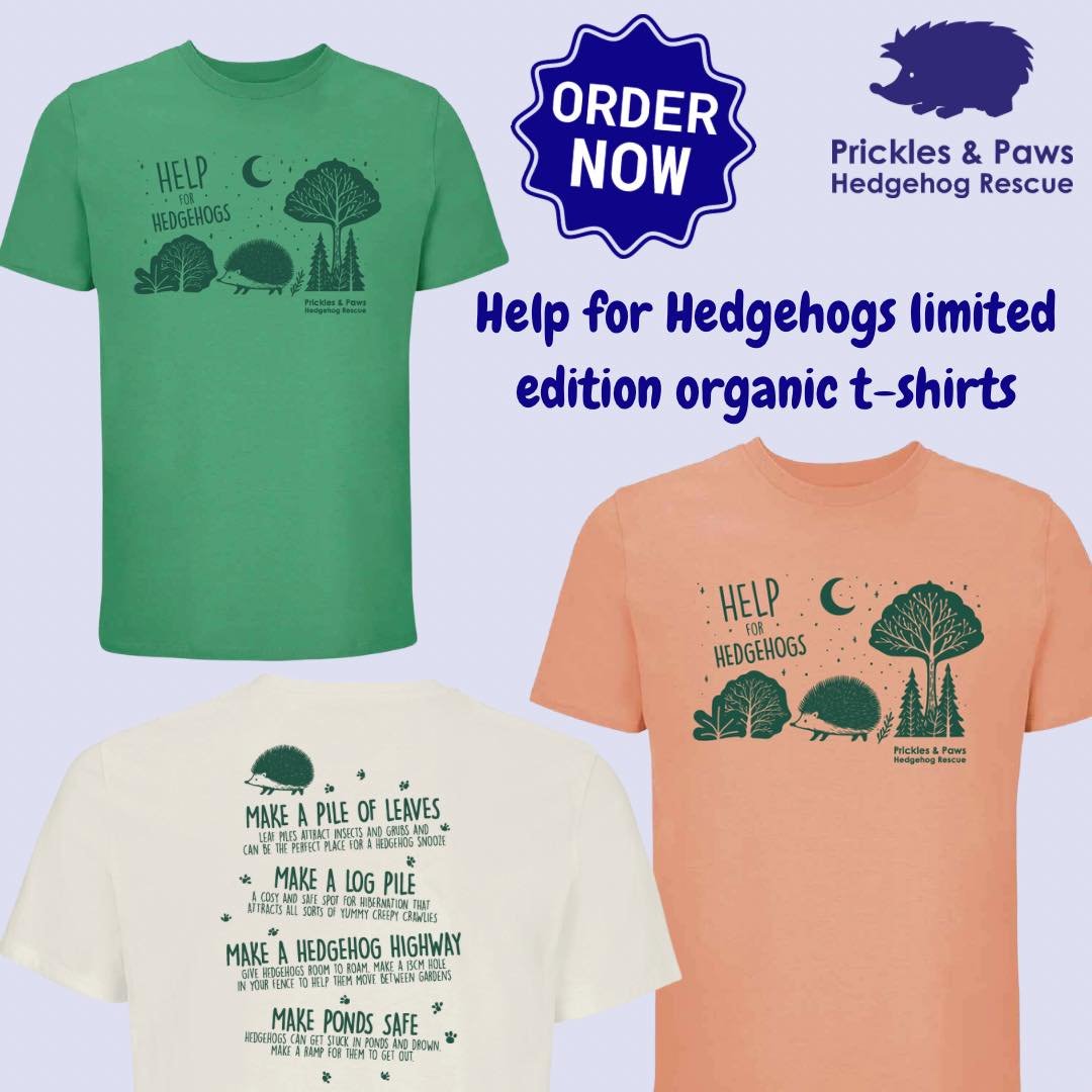 🦔 Help for Hedgehogs 🐾

In the run up to #hedgehogawarenessweek we are excited to launch our newest limited edition clothing design - Help for Hedgehogs. These organic cotton t-shirts sport a silhouette design on the front and a checklist of activi