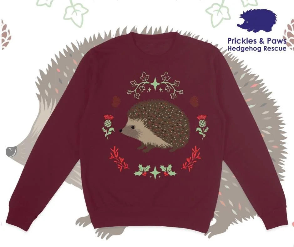 🎄✨ Pre-order now! Our exclusive, limited edition Christmas jumper is live &mdash; just in time for festive hugs and hedgehogs! 🦔💕

Choose between cozy Burgundy or warm Olive Green, sizes XS&ndash;2XL. Printed on demand to reduce waste, all for jus
