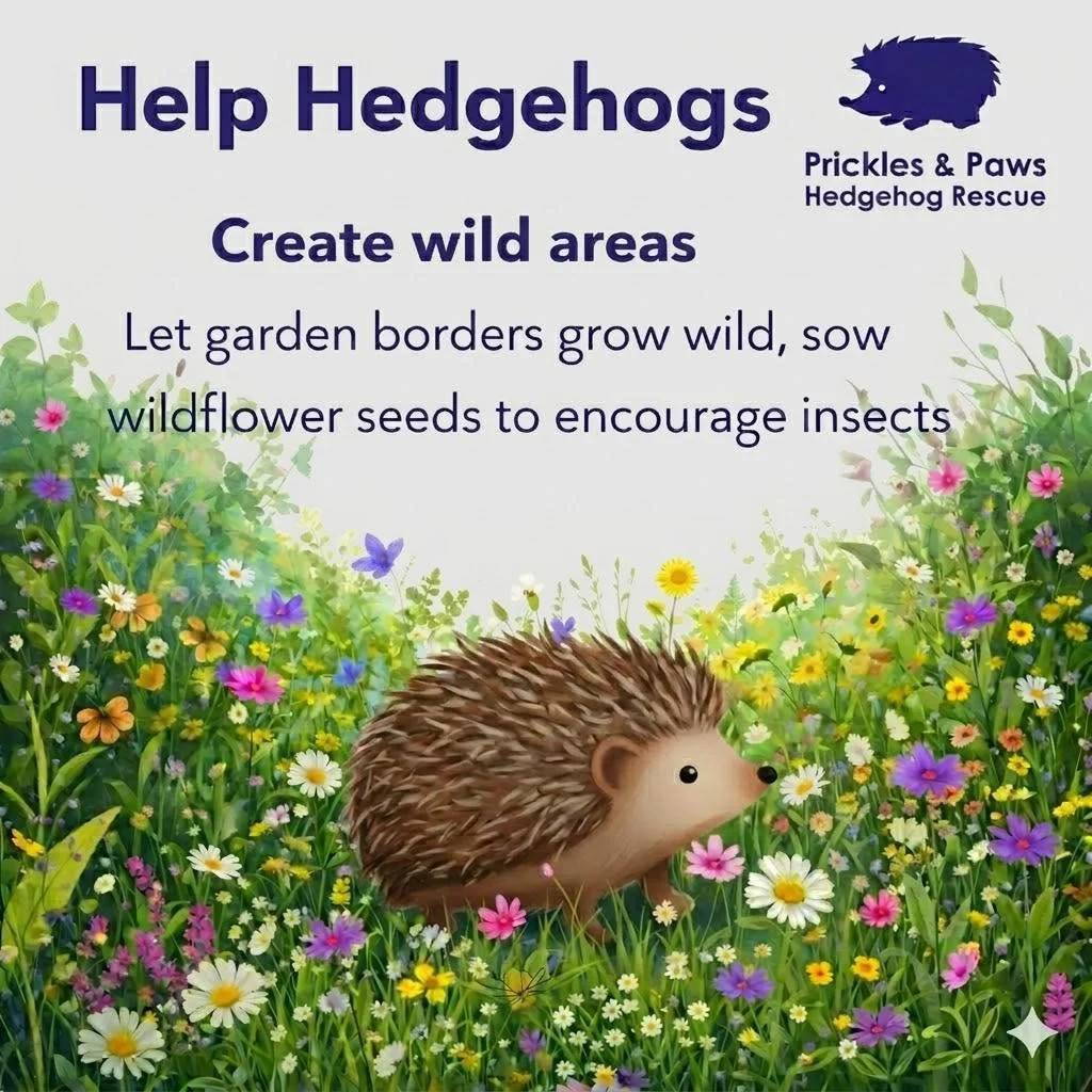 Go wild in the garden for hedgehogs! 🍃🦔🐾

A &ldquo;perfectly tidy&rdquo; garden might look nice to us&mdash;but for hedgehogs, a little mess can mean the world.
🍃 Piles of leaves aren&rsquo;t rubbish&mdash;they&rsquo;re buffets full of tasty inse