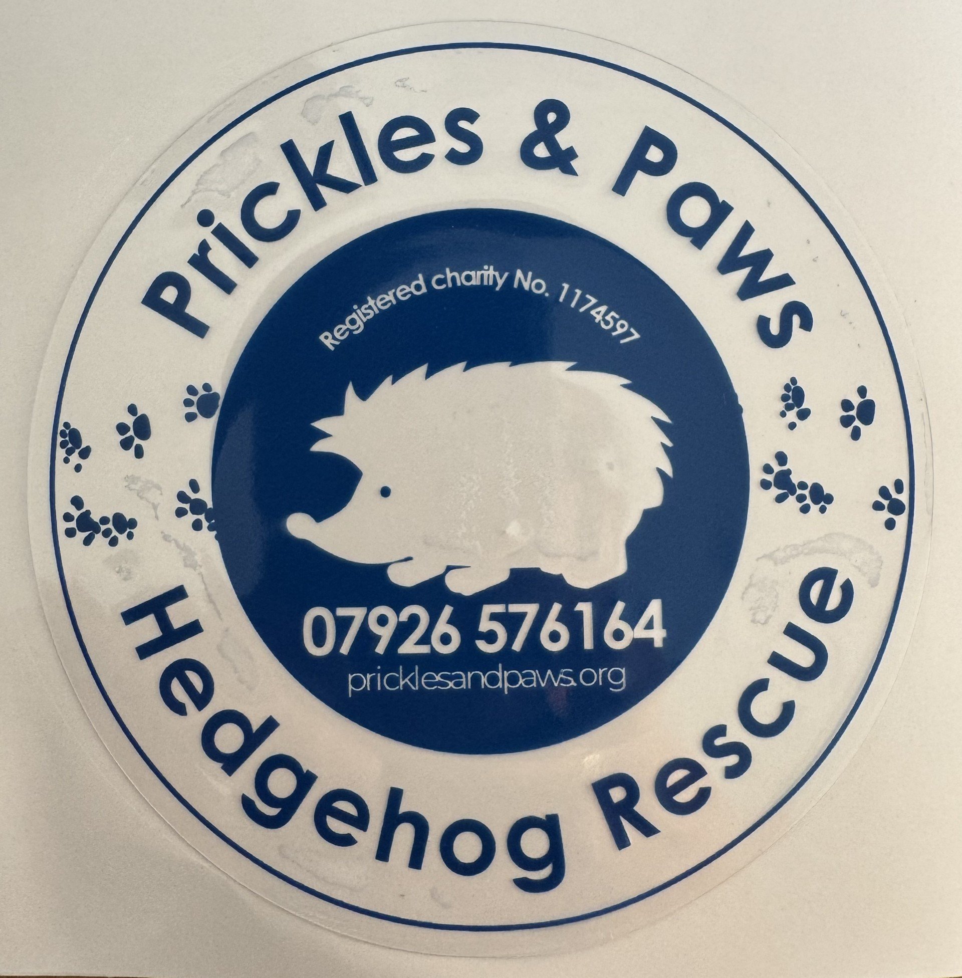 Prickles & Paws car/window sticker