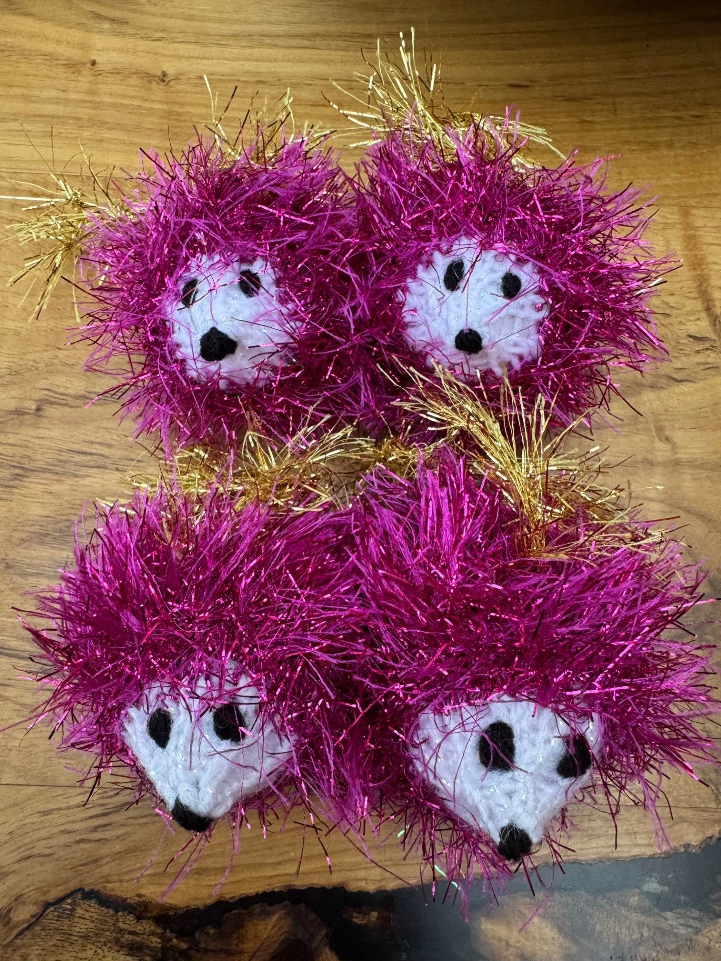 Tinsel hog tree decs -  stuffed 2.jpg