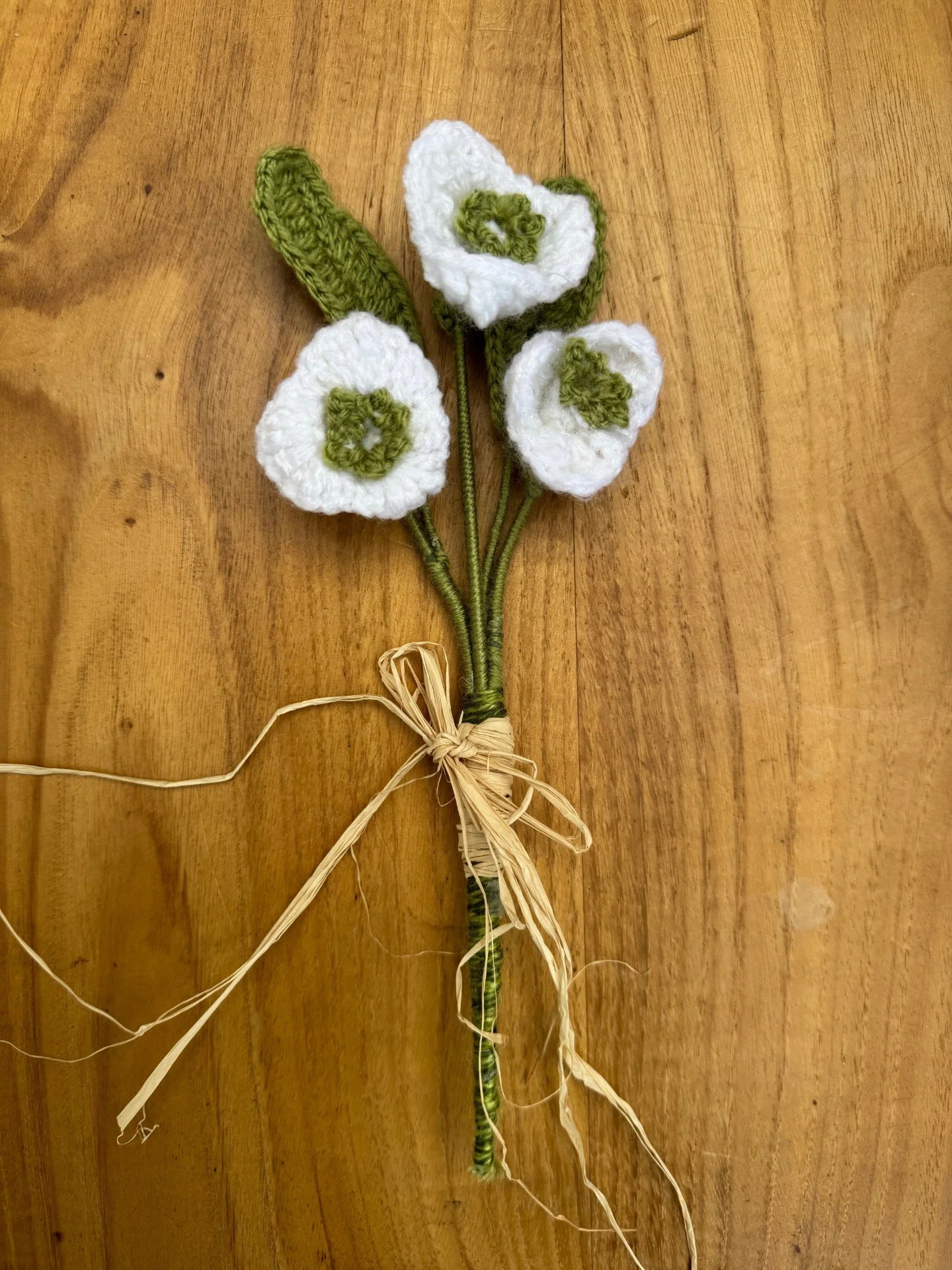 Knitted Snowdrop Bouquet