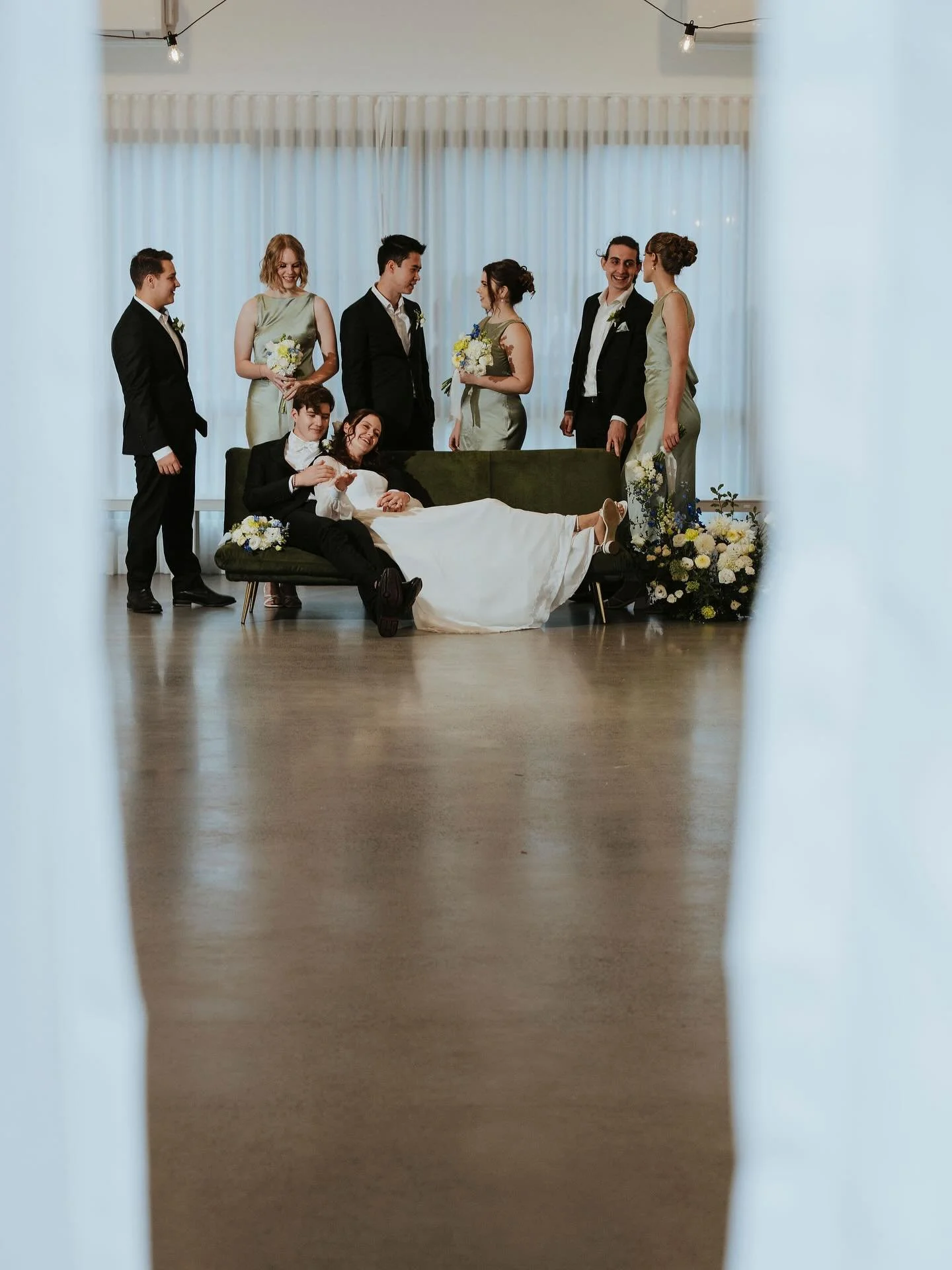 Melanie &amp; Nathan soaking it all in with their bridal party. I&rsquo;ll be sharing more of their stunning album soon. 

Venue @maroonhillestate
Venue manager @the.white.stag
Catering @firendough
Photographer @cooperbradyphotog