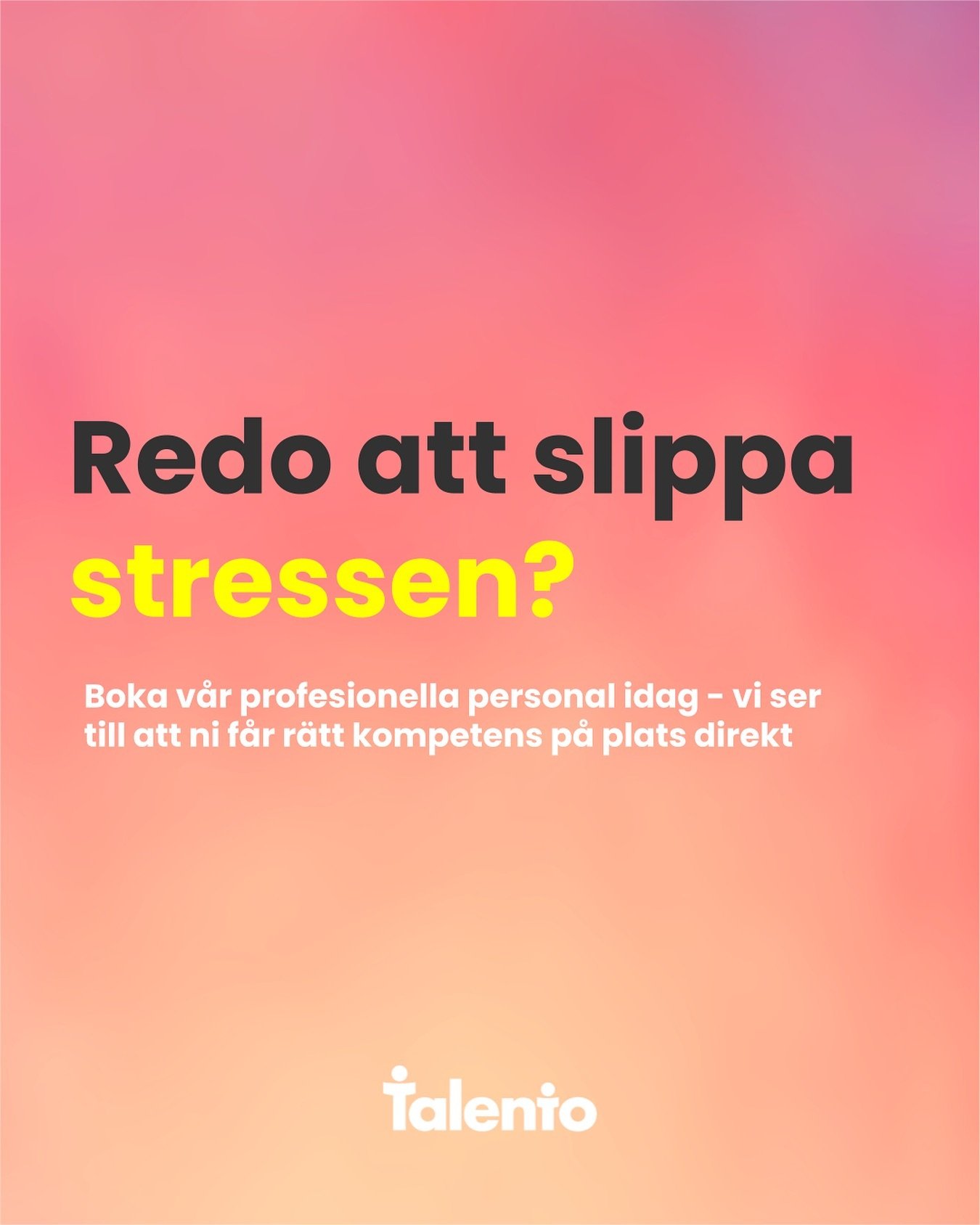 Har ni fr&aring;gor ang&aring;ende offerter eller allm&auml;nna fr&aring;gor kan ni antingen dm:a oss eller maila oss p&aring;:
✉️ info@talento.se