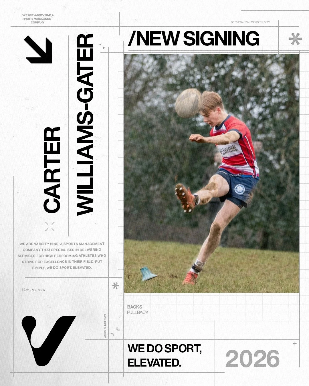New signing - @cartergater 

Carter is a highly analytical, tactical threat with an accompanying seasoned kicking game. His key strengths include highly effective communication, pace, and agility, developed through his time at East Grinstead and the 