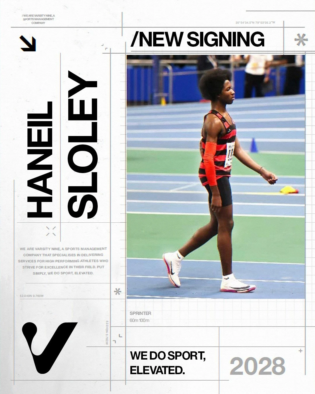 New signing - @haneil_official

A Herne Hill Harriers club record holder, Haneil is ranked 8th U18 in the world for 60m this year (2nd in the nation), as well holding the fastest time for a 15 year old in the world for 2026 with a 6.75.

We&rsquo;re 