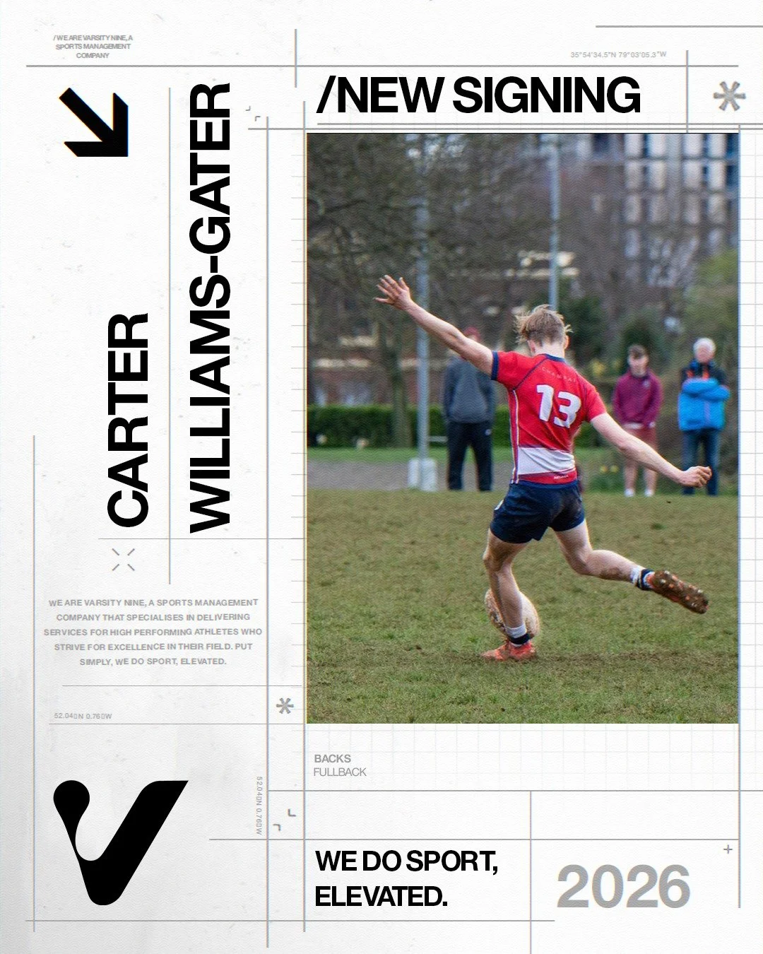 New signing - @cartergater 

Carter is a highly analytical, tactical threat with an accompanying seasoned kicking game. His key strengths include highly effective communication, pace, and agility, developed through his time at Esher and the Harlequin