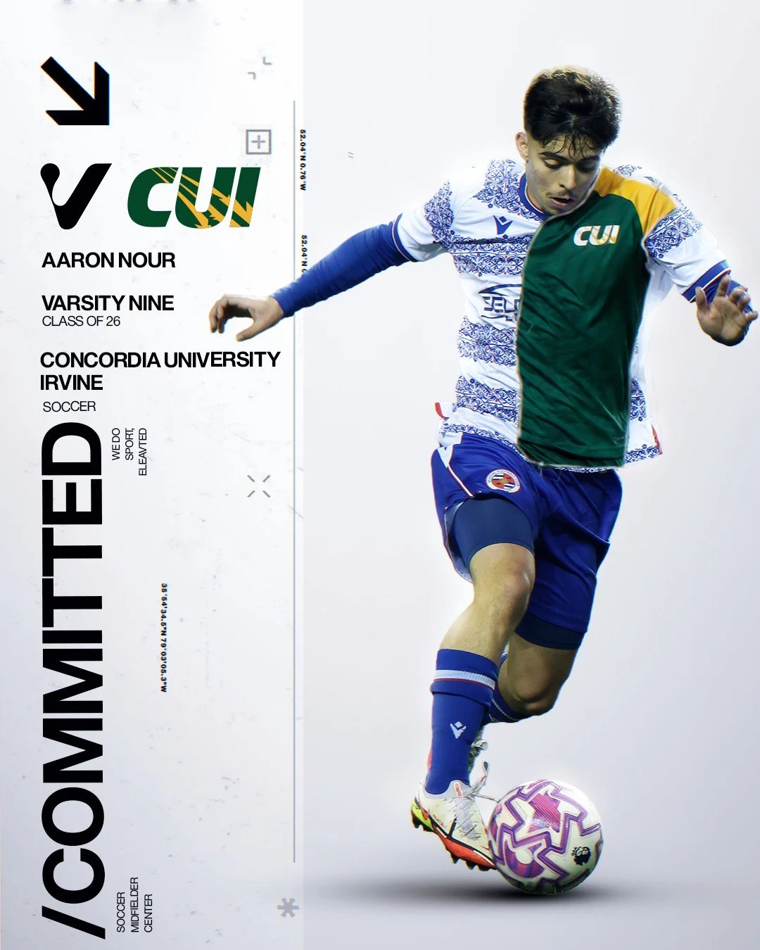 Congratulations to @aaronnour on his commitment to @cuimsoccer

Aaron developed through both the Tottenham and Reading academies and also took part in an England youth selection camp. He is an exciting attacking player who thrives in tight spaces, co