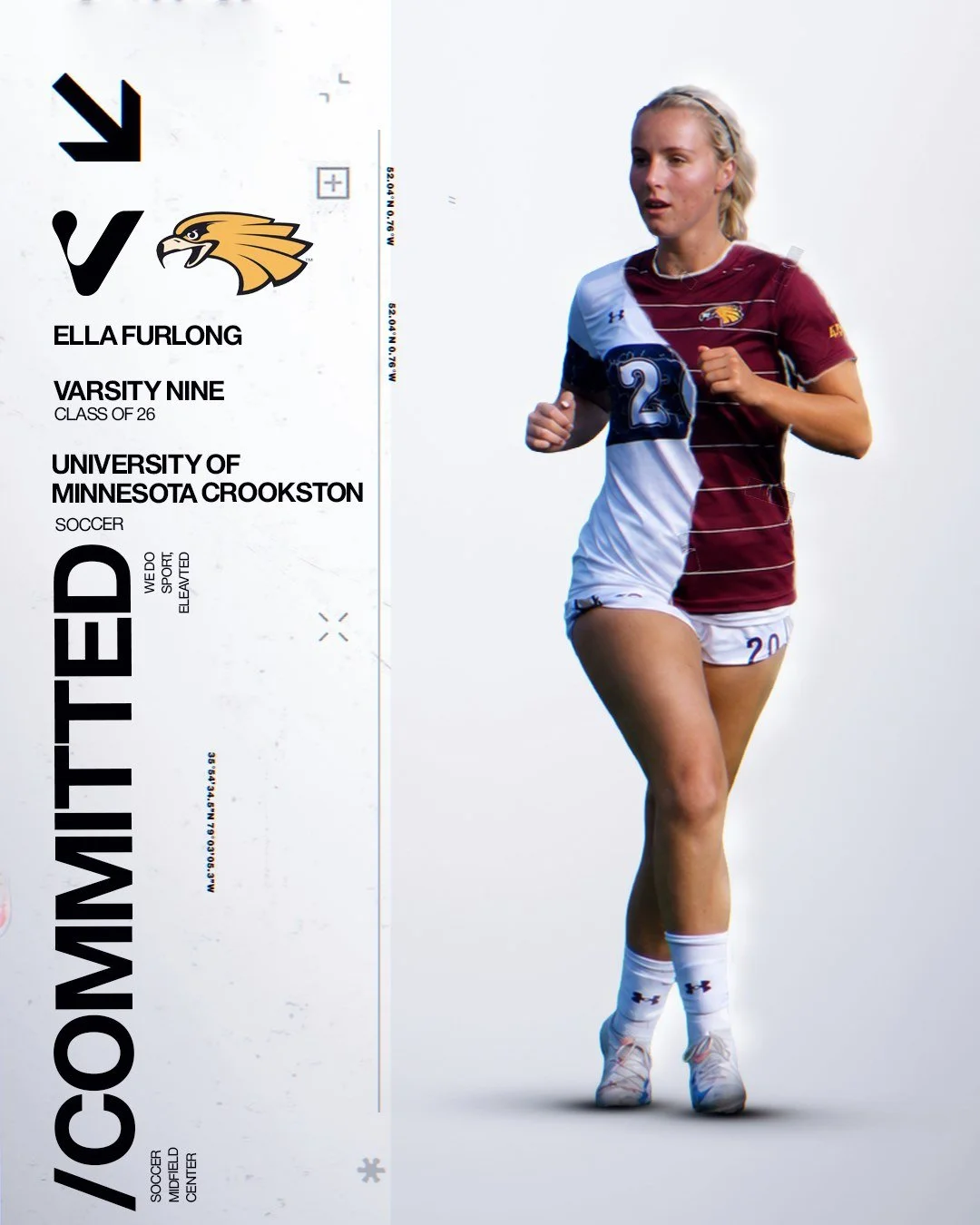 COMMITTED 👏 

Congratulations to Varsity Nine athlete, Ella, on committing to @mncrookstonsoccer 

Ella joins the Golden Eagle Nation after two seasons at San Diego State, having previously played at Manchester City Academy back in England.

We're l