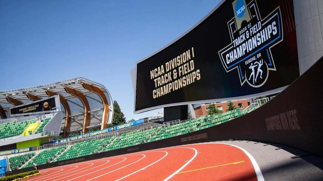 The stage is set for the NCAA D1 outdoor T&amp;F championships! 🏆️ 

📸 @uvatfcc