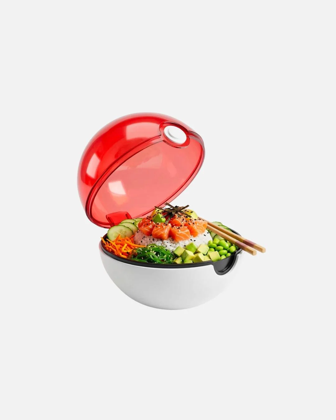Caught your lunch. ⚡🍱
Blurring the line between nostalgia and everyday design, this Pok&eacute; Ball-inspired lunch bowl brings a playful wink to your poke bowl ritual. Bold, graphic, and instantly recognizable, it transforms mealtime into a moment 