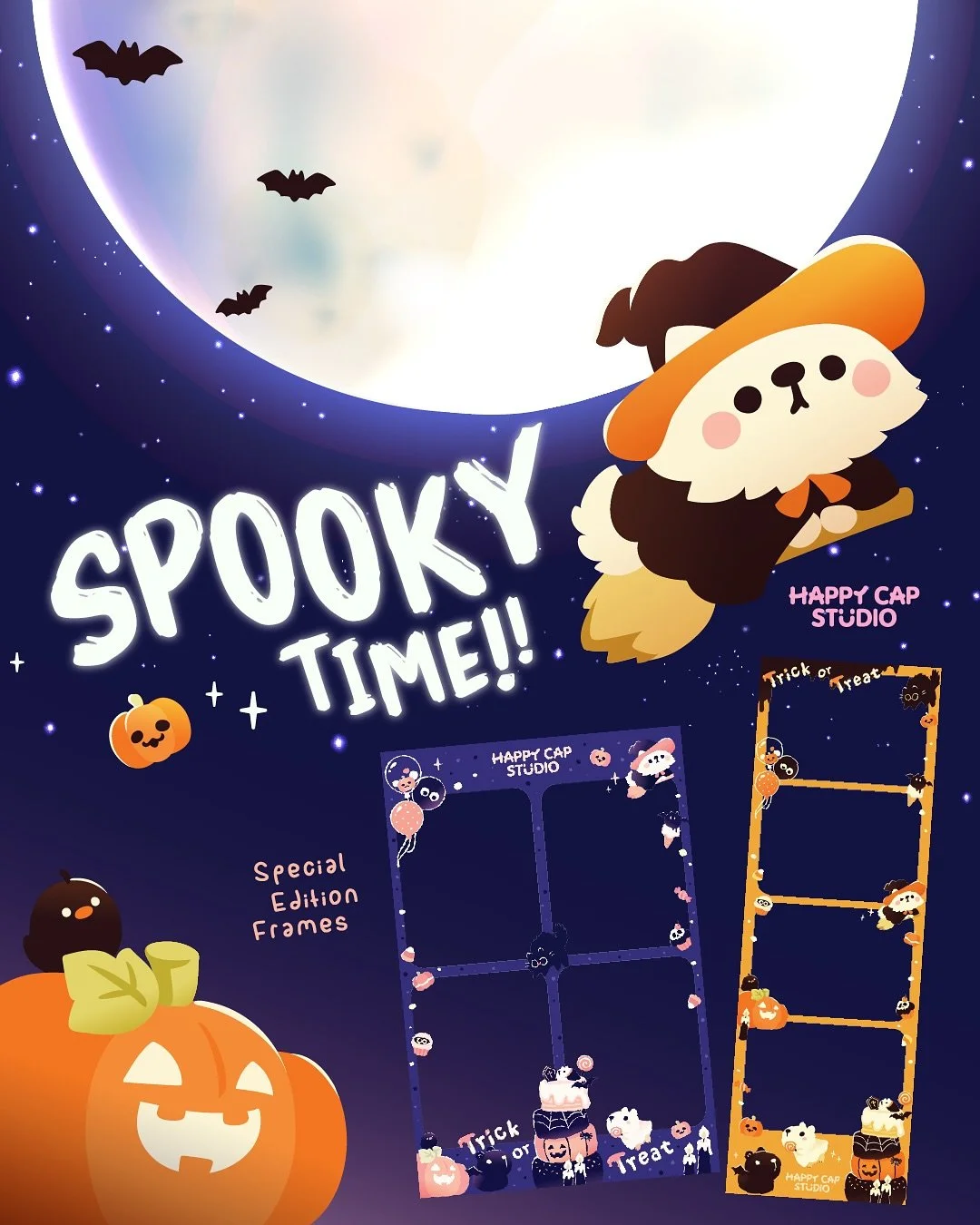 Halloween is arriving in the studio this Thursday the 16th with some haunted capybaras and deliciously spooky photo frames. The best part will be free lollies in the store on the weekend ποΈ__ποΈ. The second best part is that Halloween is closely fol