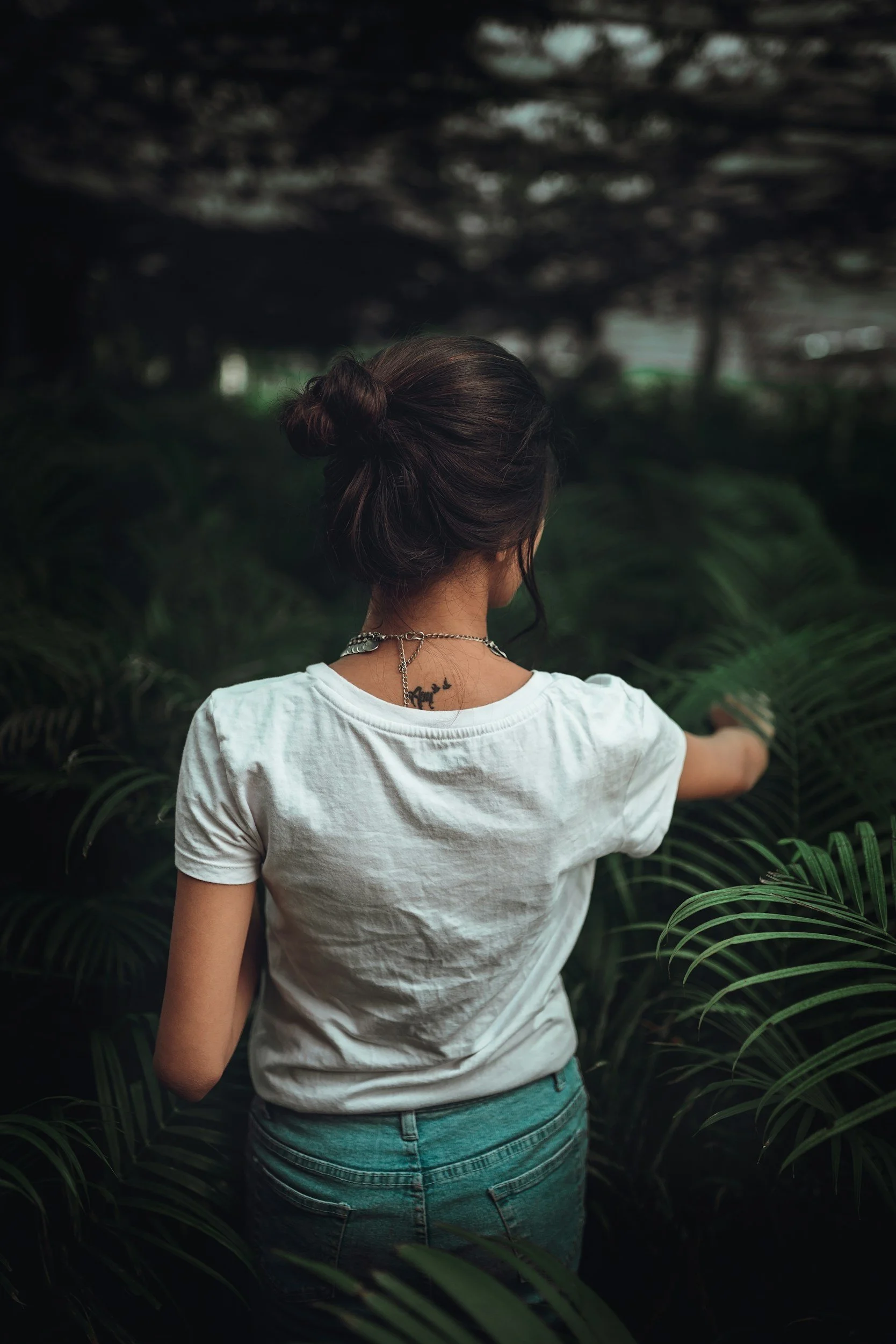woman in garden