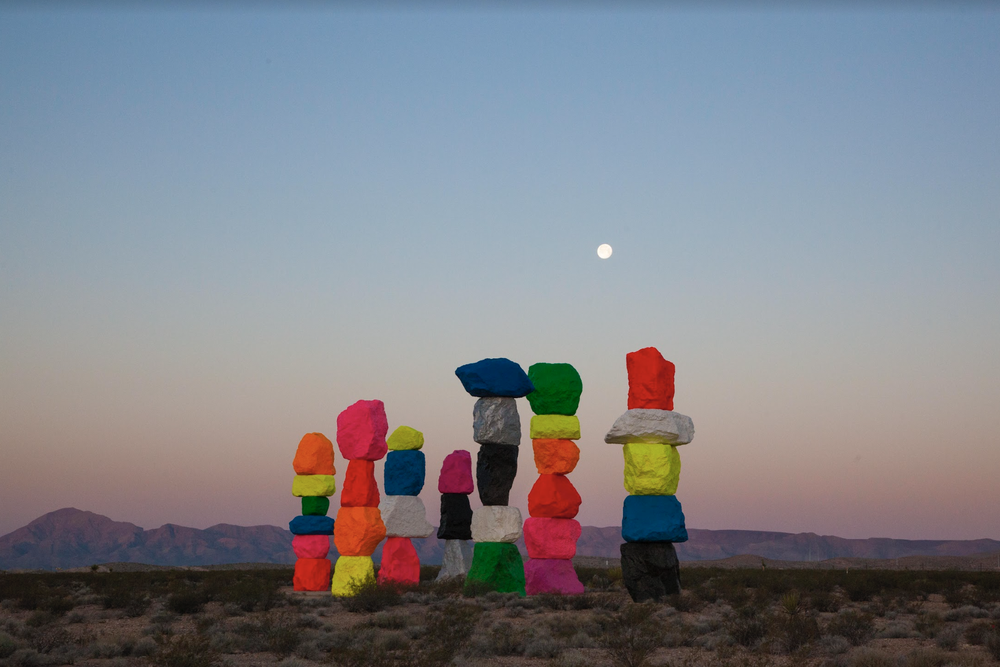 UGO RONDINONE: SEVEN MAGIC MOUNTAINS — Art Production Fund