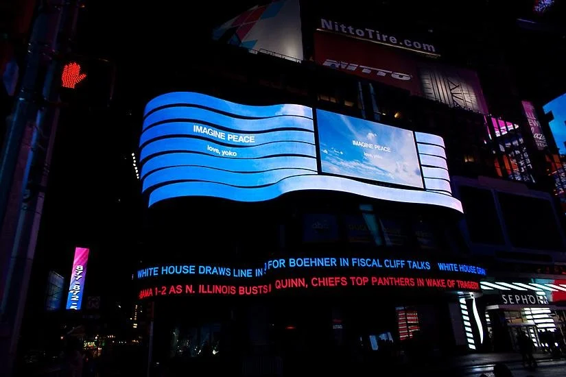 YOKO ONO: IMAGINE PEACE TIMES SQUARE