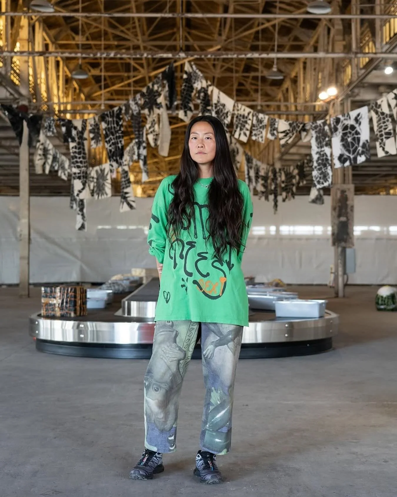 Maia Ruth Lee&rsquo;s latest work, &lsquo;The Conveyor&rsquo; is now on view for @Prospect_Nola! The kinetic installation explores migration and rootlessness, featuring  Bondage Baggage sculptures, personal items, and symbolic materials that reflect 