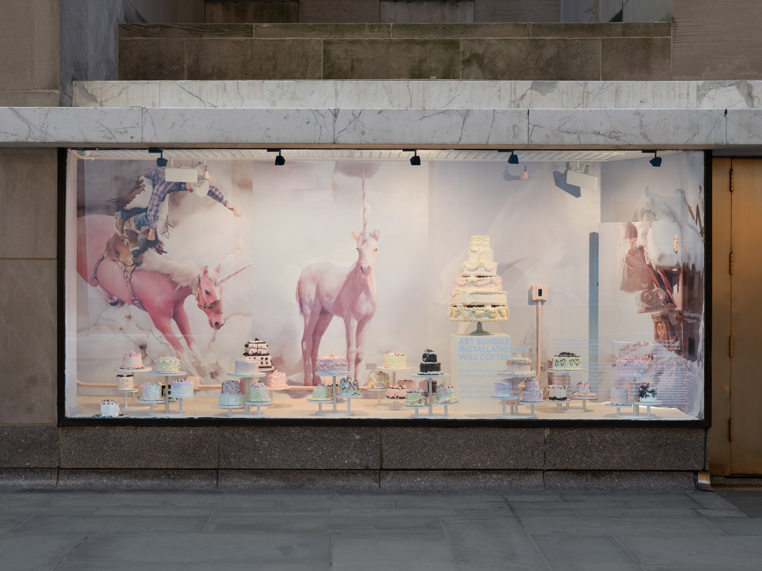 WILL COTTON’S ART SUNDAE AT ROCKEFELLER CENTER
