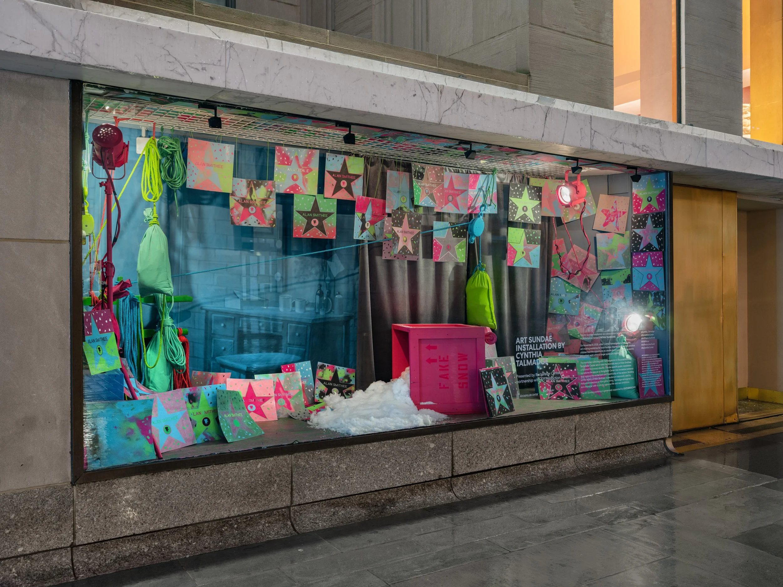 CYNTHIA TALMADGE ART SUNDAE AT ROCKEFELLER CENTER