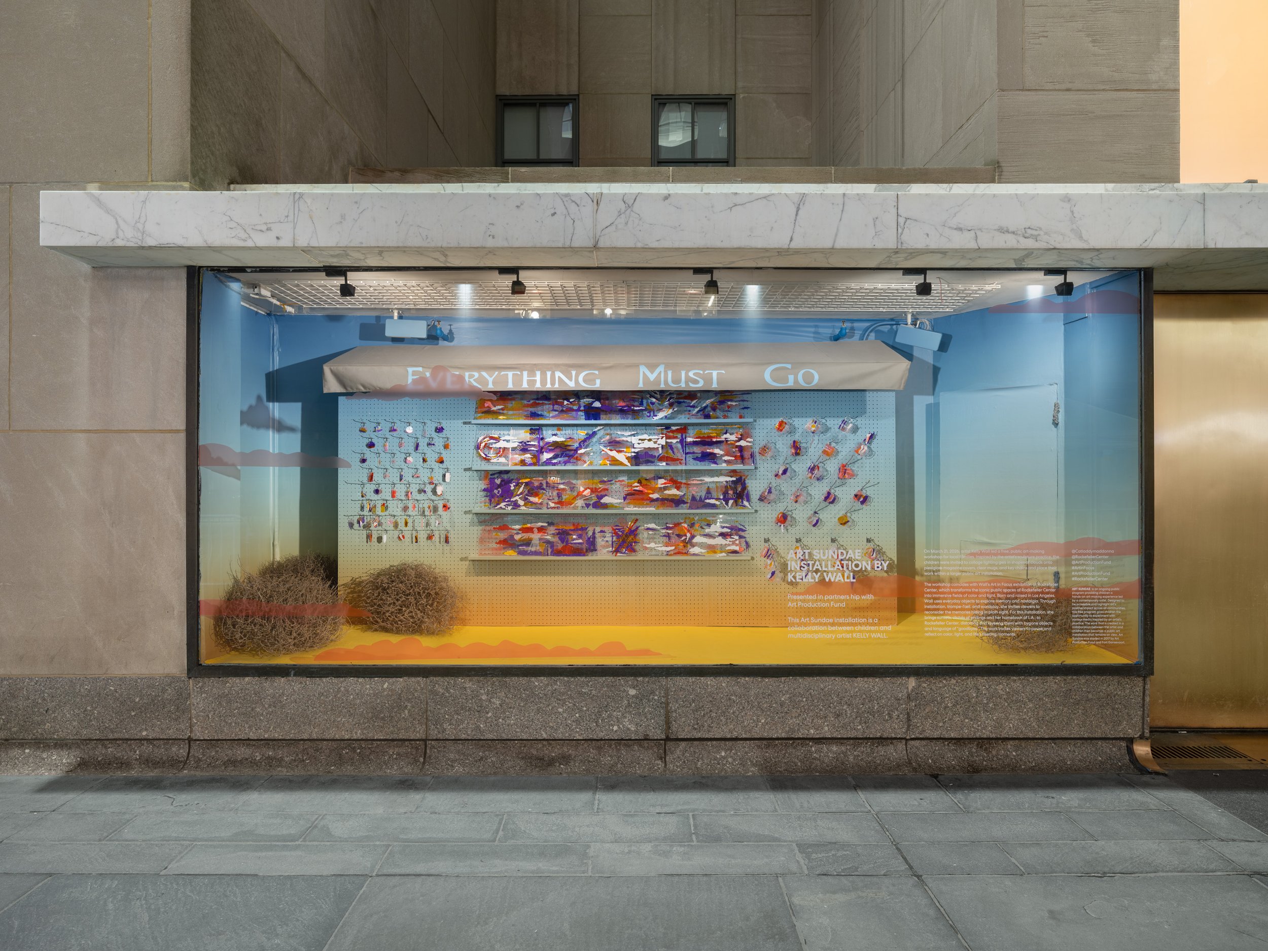 ART SUNDAE WITH KELLY WALL AT ROCKEFELLER CENTER