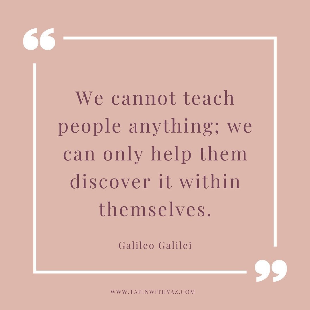 ☝️One of the main principles of coaching is that people are resourceful and whole- they have the answers within them. 

📚True learning and growth goes beyond simply receiving information. It's about the journey of self-discovery and unlocking the kn