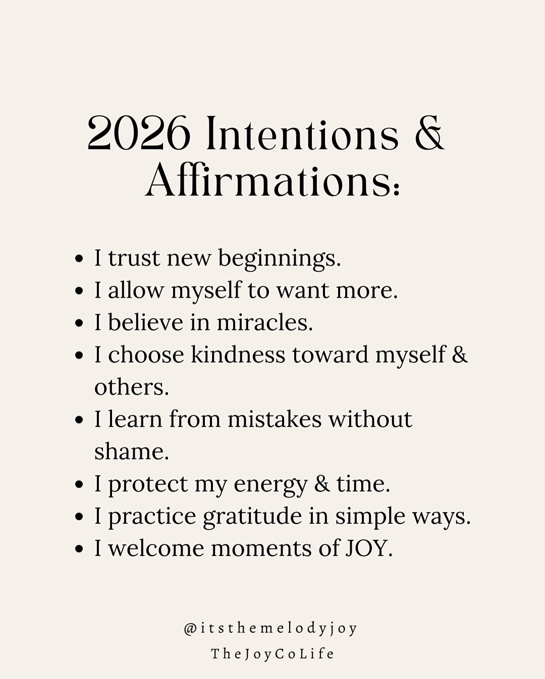 💛 Happy 2026! January isn&rsquo;t about rushing, it&rsquo;s about clarity &amp; intention

✨ Move with presence
✨ Reconnect with what truly matters.
✨ Trust your next steps 

Think of the habits, boundaries, and routines that align for the future yo