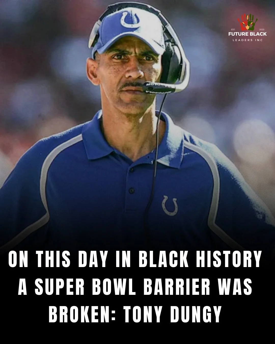 On This Day in Black History, a barrier was broken.

Tony Dungy made history by becoming the first African American head coach to win a Super Bowl, proving that excellence, leadership, and perseverance can change entire systems.

But his impact went 