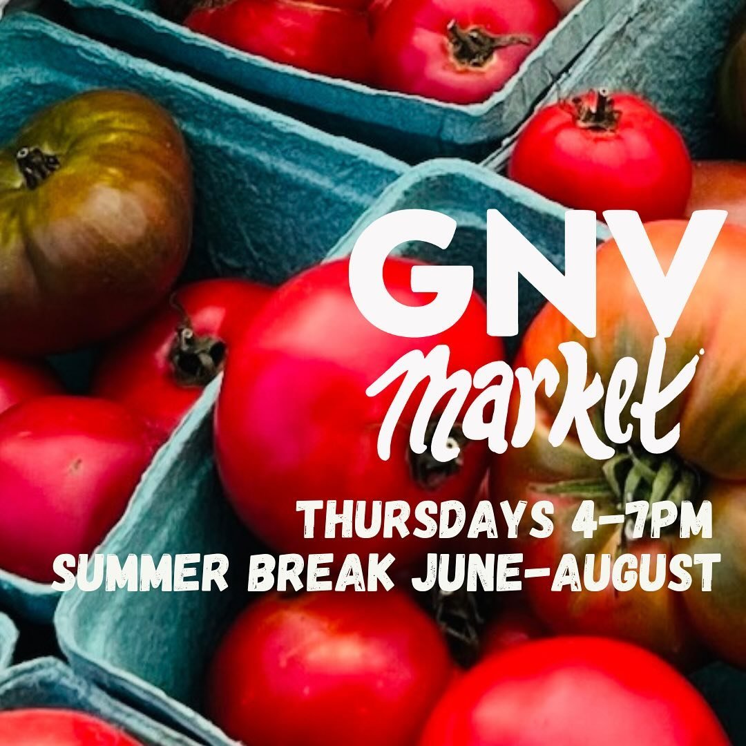 Hey folks it&rsquo;s the next to last market of the season before we go on summer break June-August. Catch The Shambles, buy some fresh local veggies and ice cream and hang out with us! 

#gainesvillefl #onlyingainesville #visitgainesville #352 #alch