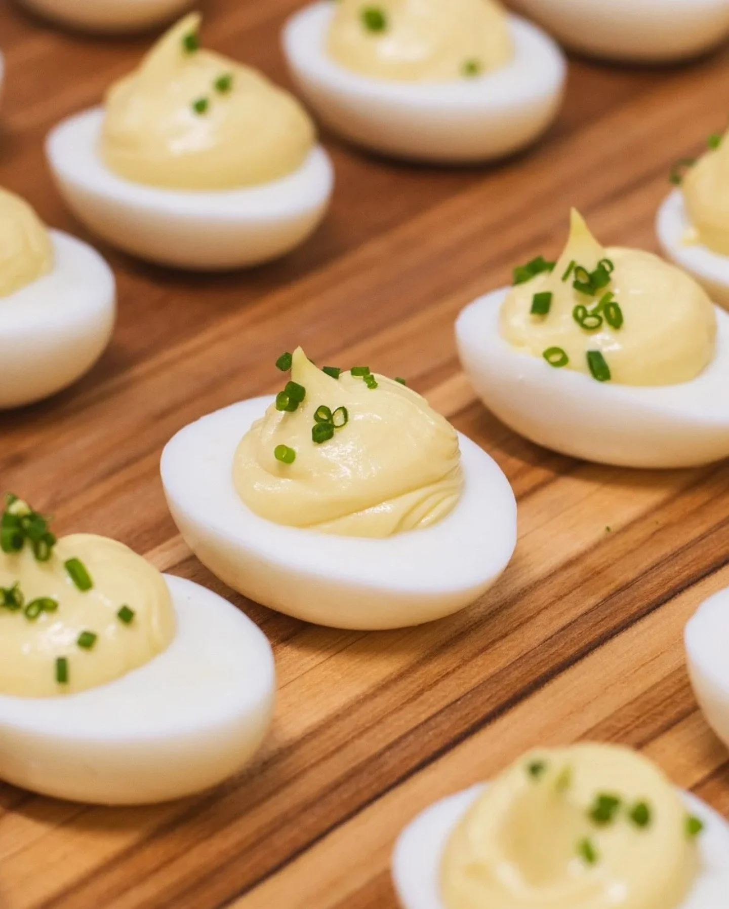 Not sure which Tasty Bites items to choose for your next event? Here are five to get you drooling:

1. The Creamiest Classic Deviled Eggs
2. NC Pork Larb Salad on a Marinated Hot House Cucumber
3. Tartare of NC Grass Fed NY Strip with Wilted Endive +